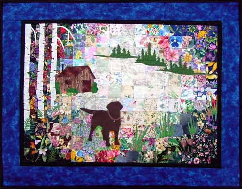 Labrador Retriever Chocolate Quilt Kit WHIM-137