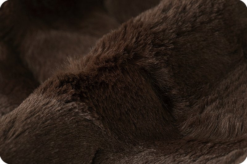 Chocolate Luxe Cuddle Hide Embossed Shannon Fabrics