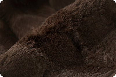 Chocolate Luxe Cuddle Hide Embossed Shannon Fabrics