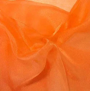 organza fabric / orange