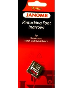 Pintucking foot (narrow) 9 mm
