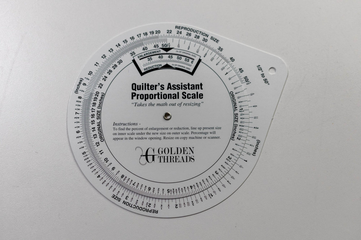 QUILTER’S ASSISTANT PROPORTIONAL SCALE