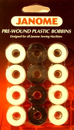 Janome Pre-wound Plastic Bobbins