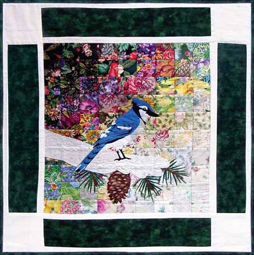 Blue Jay- Rachel's Bird Garden Block 1 WHIM-95