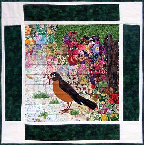 Robin- Rachel's Bird Garden Block 3 WHIM-97