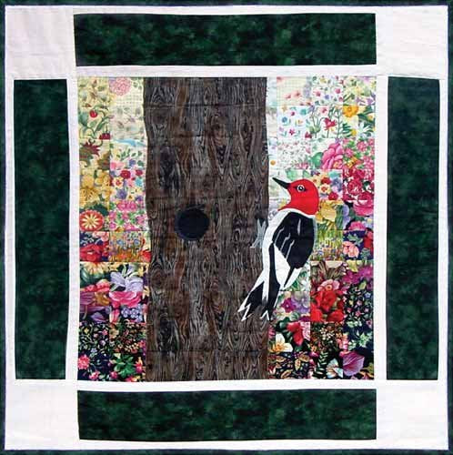Woodpecker- Rachel's Bird Garden Block 11 WHIM-105