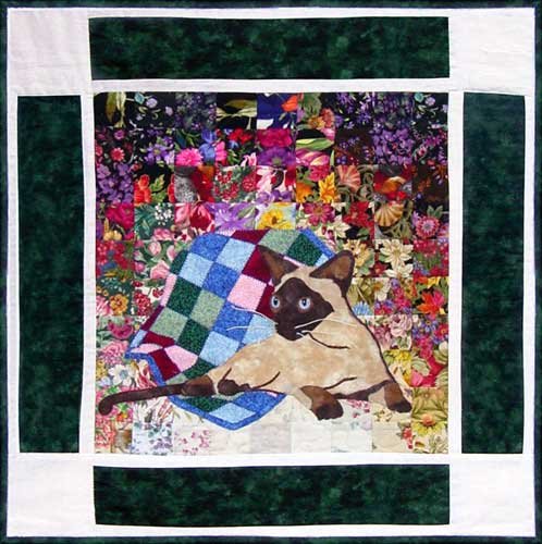 Sam- Siamese Cat Rachel's Cat Garden Block 2 WHIM-142