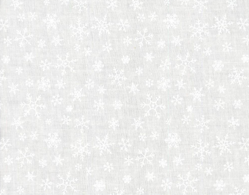 45" SNOWFLAKE KISS WHITE ON WHITE