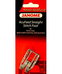 AcuFeed Straight Stitch foot 9 mm; dual feed