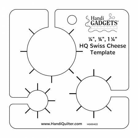 Cheese Ruler HQ Swiss Cheese Template Ruler โ Beckie's Sewing Center