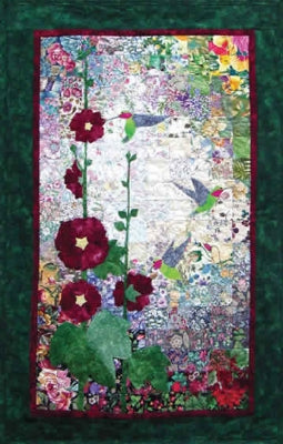 Hummingbirds & Hollyhocks Quilt Kit WHIM-107